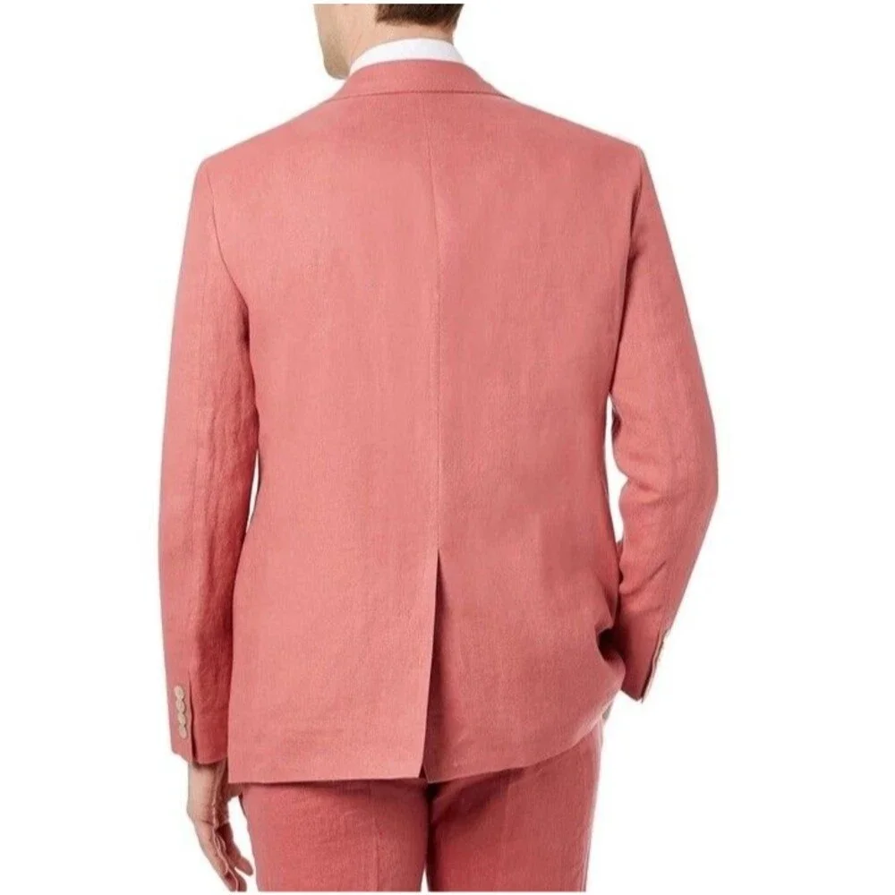 Lauren Ralph Lauren Men’s Lassiter Ultraflex Linen Blazer  50R Salmon Red NWOT
